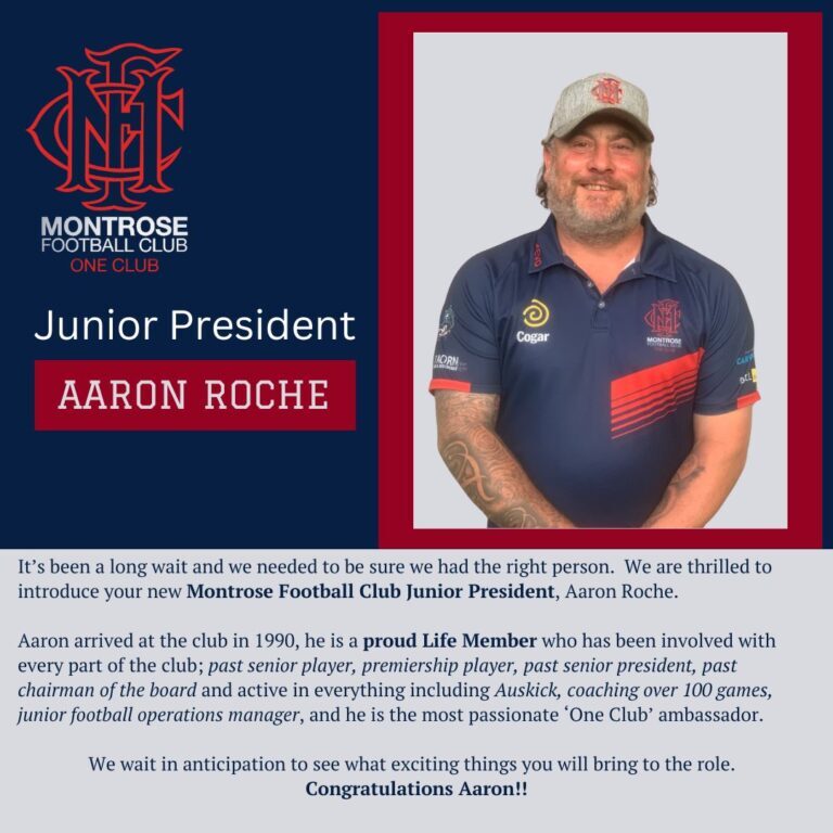 MFNC Junior President 2024 Aaron Roche
