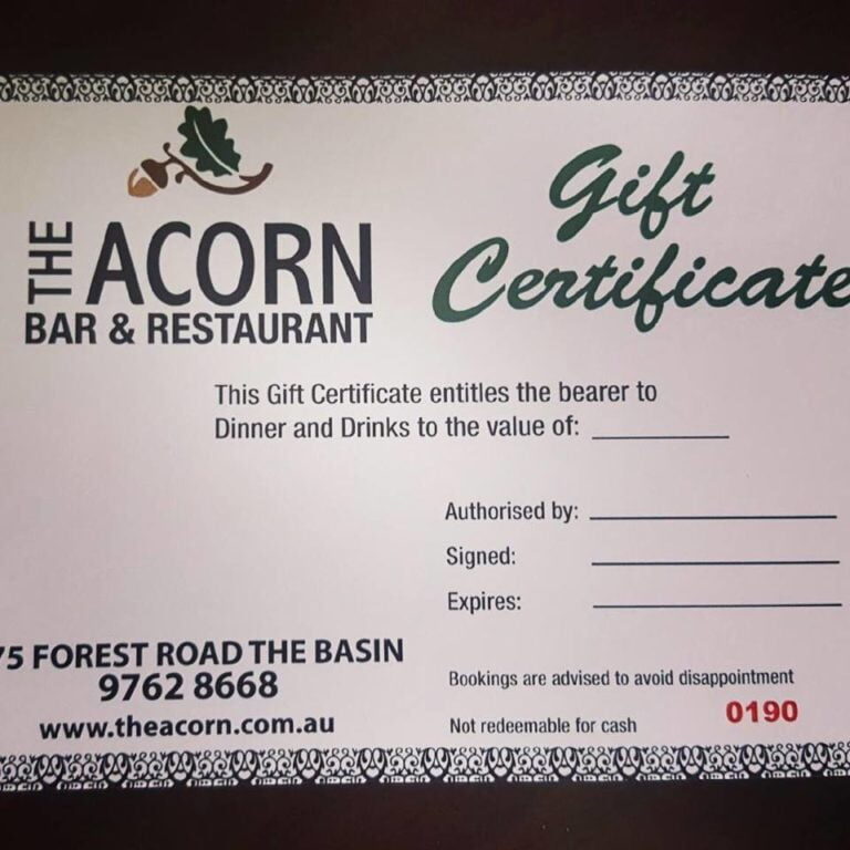 acorn voucher