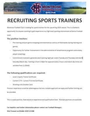 MFC Ad for Trainers 2019